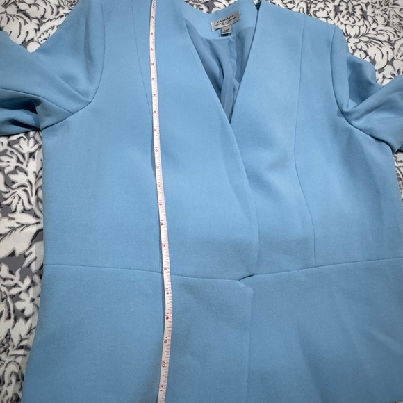 NWT Tahari Light Blue Open-Front Peplum Blazer size 14p - Picture 11 of 14